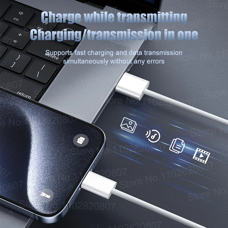 Câble IPhone USB / USB-C 16 15 14 13 12 11 Pro Max 35W