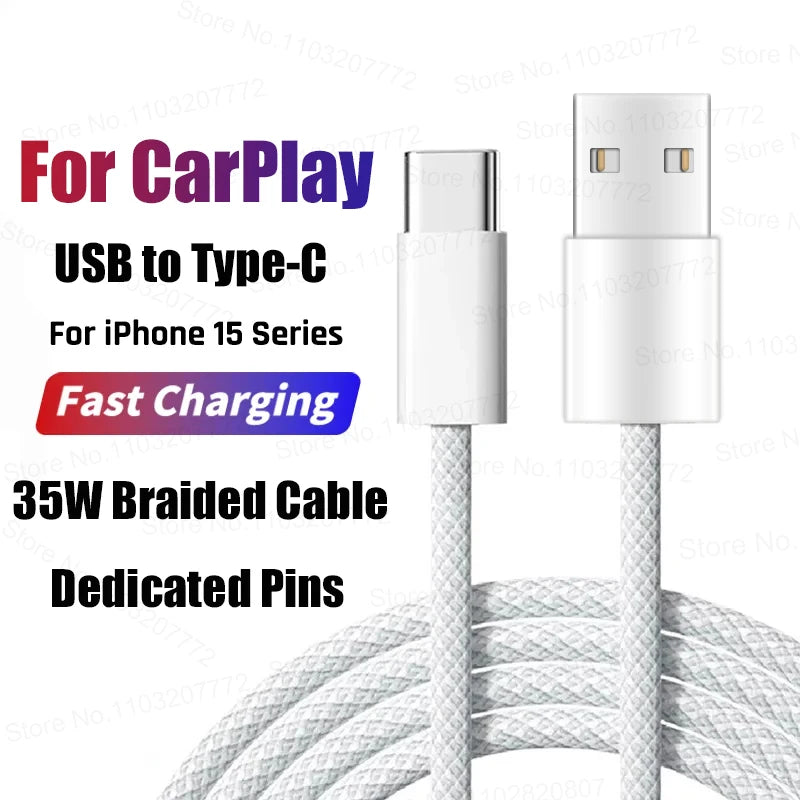 Câble IPhone USB / USB-C 16 15 14 13 12 11 Pro Max 35W