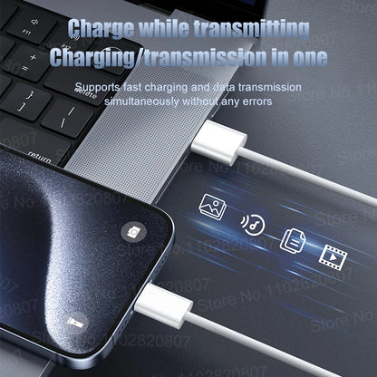 Câble IPhone USB / USB-C 16 15 14 13 12 11 Pro Max 35W